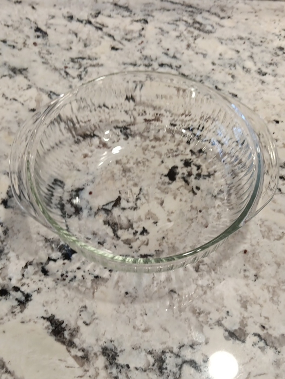 Vintage Pyrex Ribbed 024-S Glass Serving Bowl